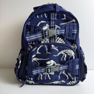 Pottery Barn Mini Toddler Mackenzie Backpack Blue Glow-in-the-Dark Dinosaurs